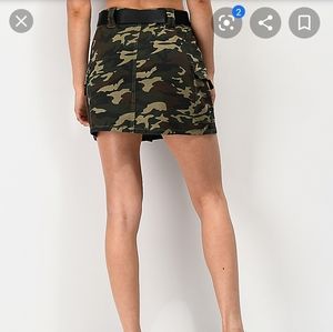 Iris Jean's Army Print Mini Skirt M